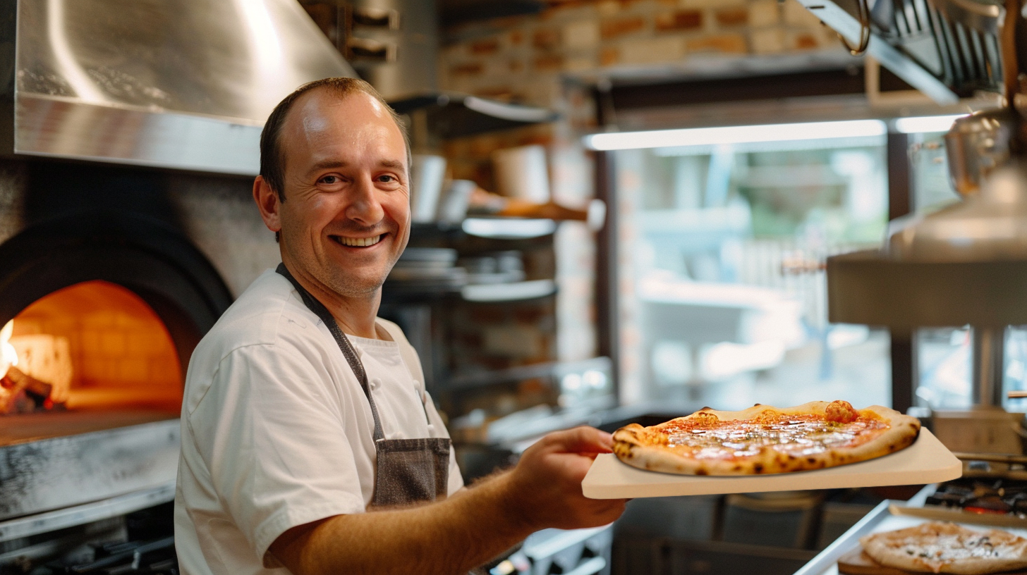 Brand-Customized Pizza Stones for a Retailer